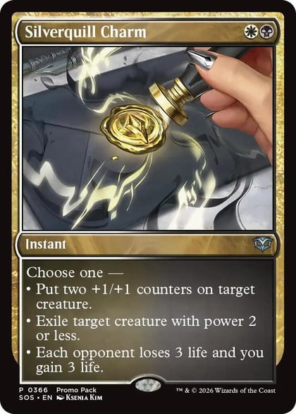 Silverquill Charm, Promo Pack: Secrets of Strixhaven 365