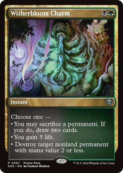 Witherbloom Charm, Promo Pack: Secrets of Strixhaven 367
