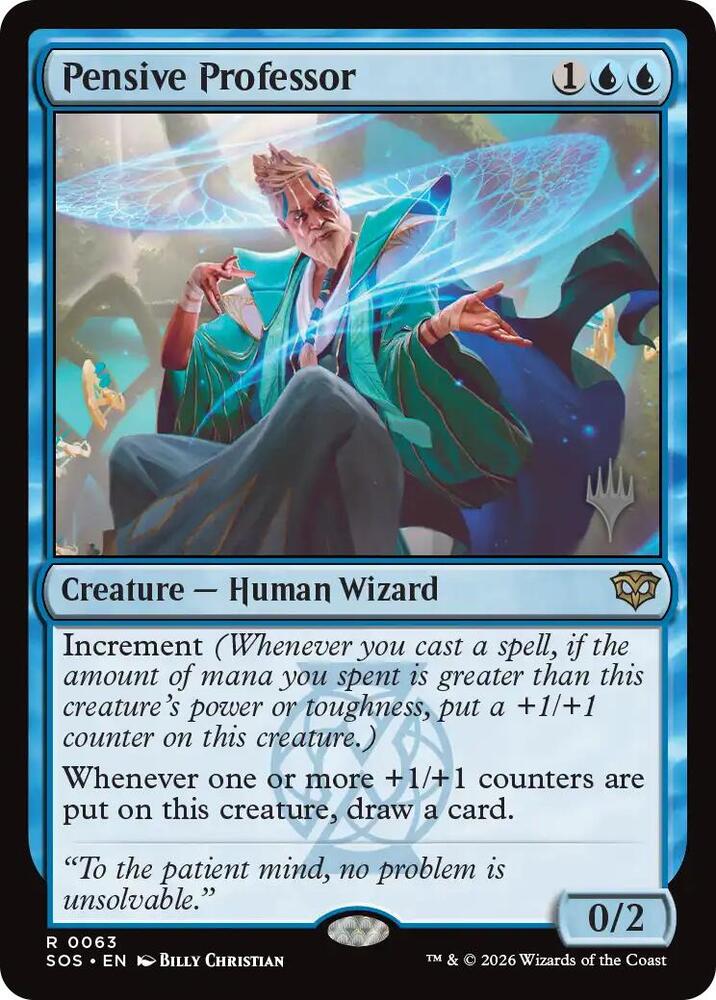 Pensive Professor, Promo Pack: Secrets of Strixhaven 63