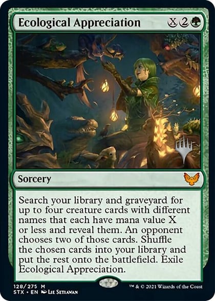 Ecological Appreciation, Promo Pack: Strixhaven 128