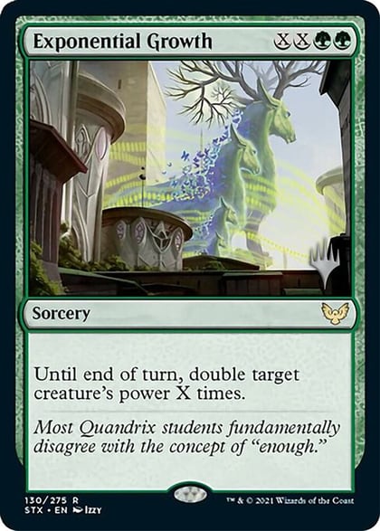 Exponential Growth, Promo Pack: Strixhaven 130