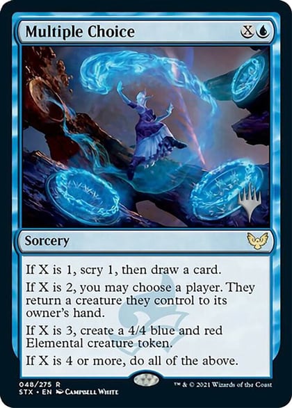 Multiple Choice, Promo Pack: Strixhaven 48