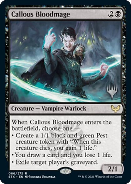 Callous Bloodmage, Promo Pack: Strixhaven 66