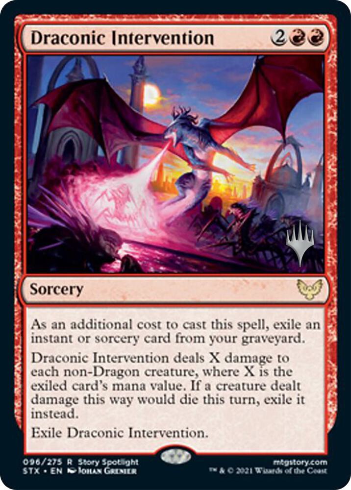 Draconic Intervention, Promo Pack: Strixhaven 96