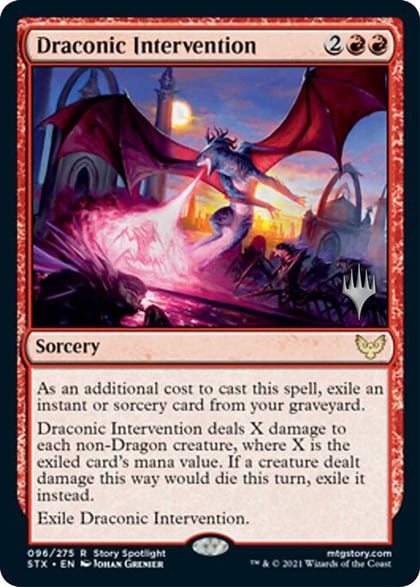 Draconic Intervention, Promo Pack: Strixhaven 96