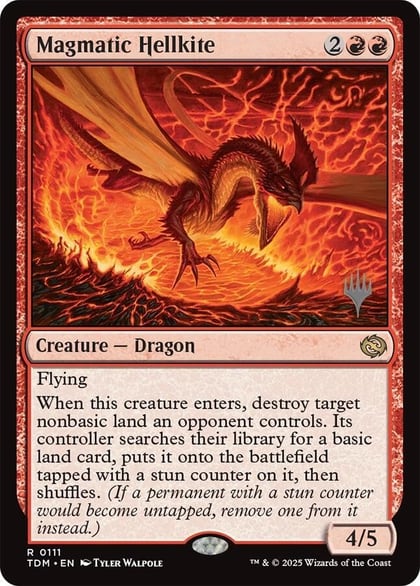 Magmatic Hellkite, Promo Pack: Tarkir: Dragonstorm 111