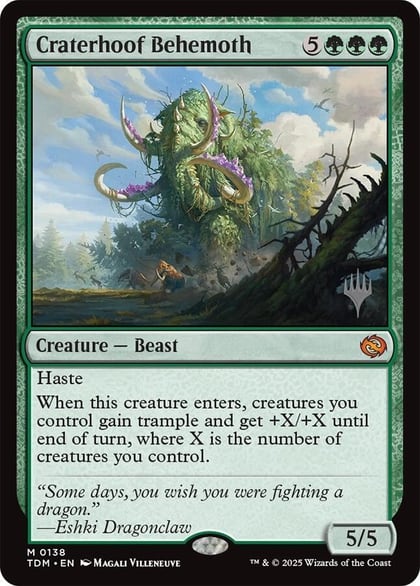Craterhoof Behemoth, Promo Pack: Tarkir: Dragonstorm 138