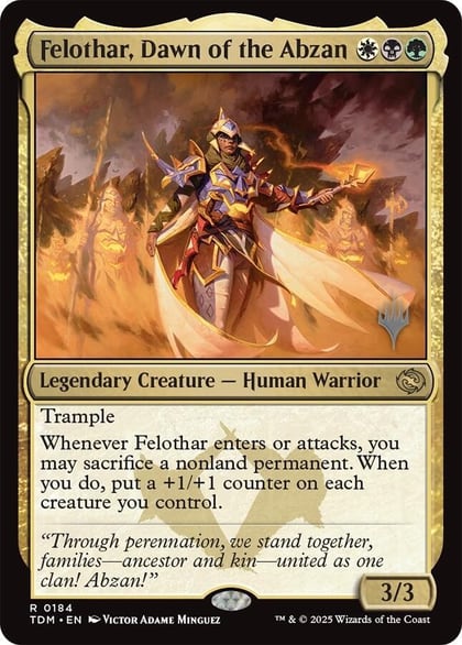 Felothar, Dawn of the Abzan, Promo Pack: Tarkir: Dragonstorm 184
