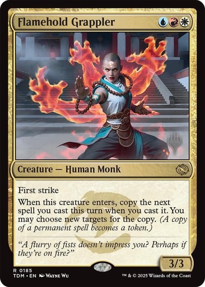 Flamehold Grappler, Promo Pack: Tarkir: Dragonstorm 185