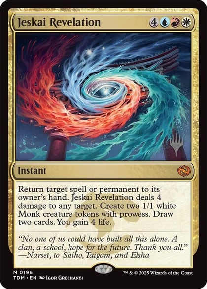 Jeskai Revelation, Promo Pack: Tarkir: Dragonstorm 196