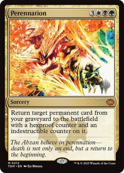 Perennation, Promo Pack: Tarkir: Dragonstorm 212