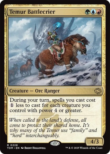 Temur Battlecrier, Promo Pack: Tarkir: Dragonstorm 228