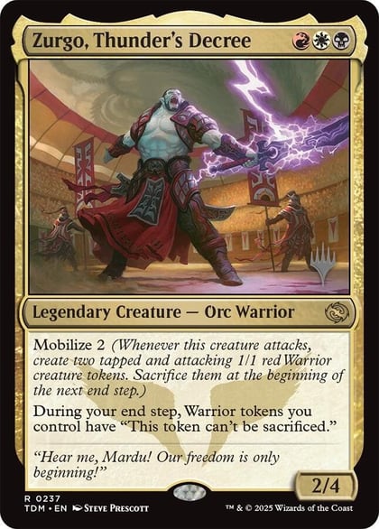 Zurgo, Thunder's Decree, Promo Pack: Tarkir: Dragonstorm 237