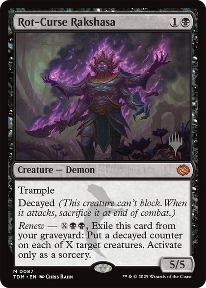 Rot-Curse Rakshasa, Promo Pack: Tarkir: Dragonstorm 87