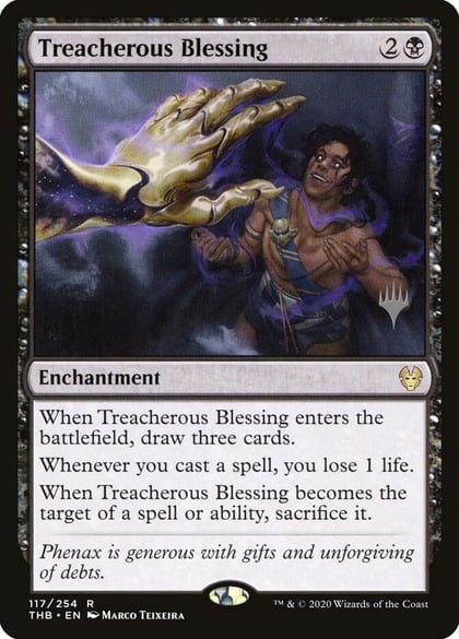 Treacherous Blessing, Promo Pack: Theros Beyond Death 117