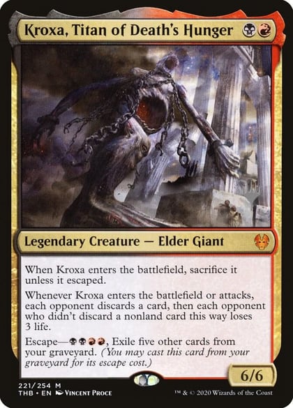 Kroxa, Titan of Death's Hunger, Promo Pack: Theros Beyond Death 221