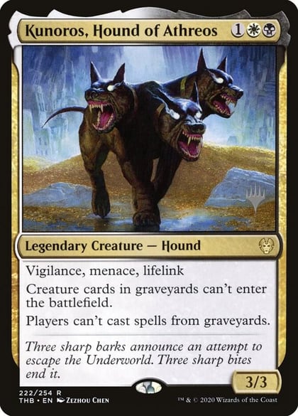 Kunoros, Hound of Athreos, Promo Pack: Theros Beyond Death 222