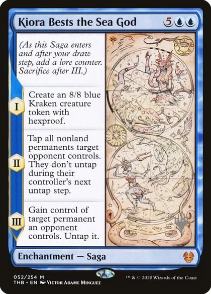 Kiora Bests the Sea God, Promo Pack: Theros Beyond Death 52