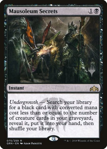 Mausoleum Secrets, Promo Pack: Theros Beyond Death 75