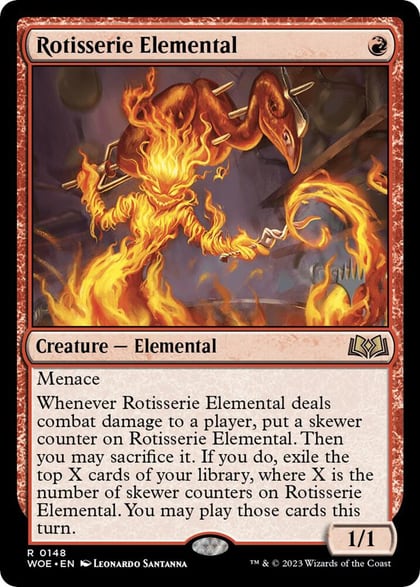 Rotisserie Elemental, Promo Pack: Wilds of Eldraine 148