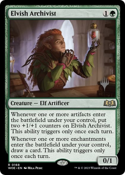 Elvish Archivist, Promo Pack: Wilds of Eldraine 168