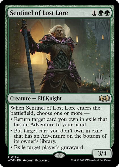 Sentinel of Lost Lore, Promo Pack: Wilds of Eldraine 184