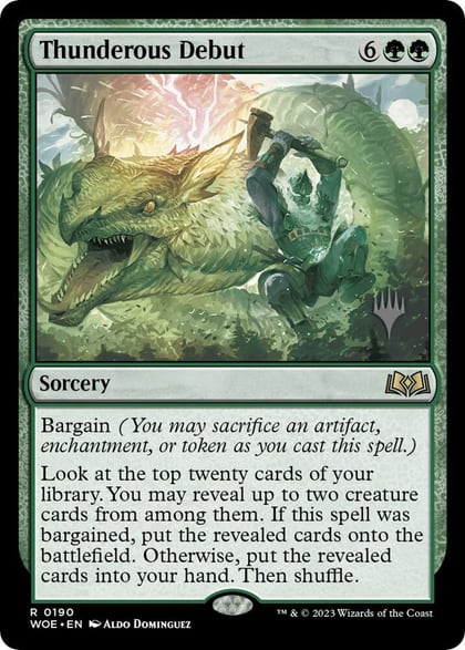 Thunderous Debut, Promo Pack: Wilds of Eldraine 190
