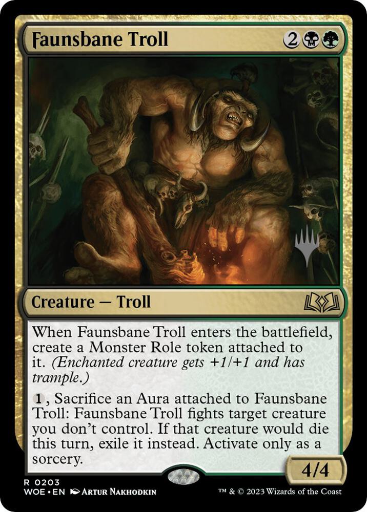 Faunsbane Troll, Promo Pack: Wilds of Eldraine 203