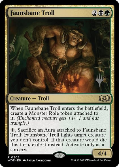 Faunsbane Troll, Promo Pack: Wilds of Eldraine 203