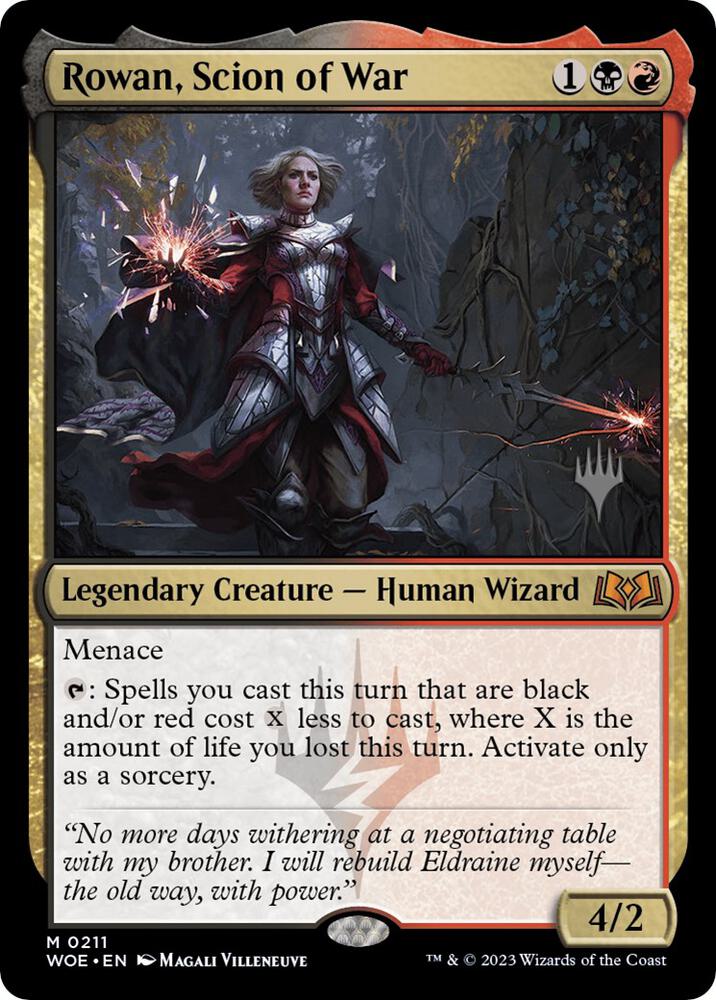 Rowan, Scion of War, Promo Pack: Wilds of Eldraine 211