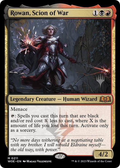 Rowan, Scion of War, Promo Pack: Wilds of Eldraine 211