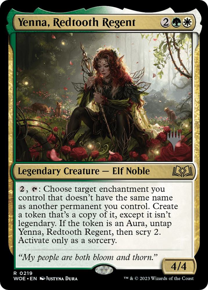 Yenna, Redtooth Regent, Promo Pack: Wilds of Eldraine 219