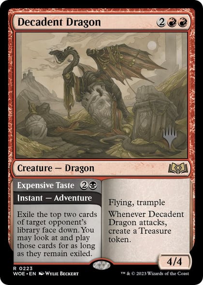 Decadent Dragon, Promo Pack: Wilds of Eldraine 223