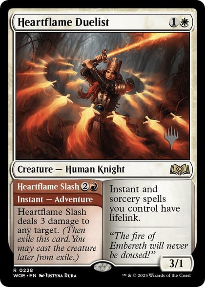 Heartflame Duelist, Promo Pack: Wilds of Eldraine 228