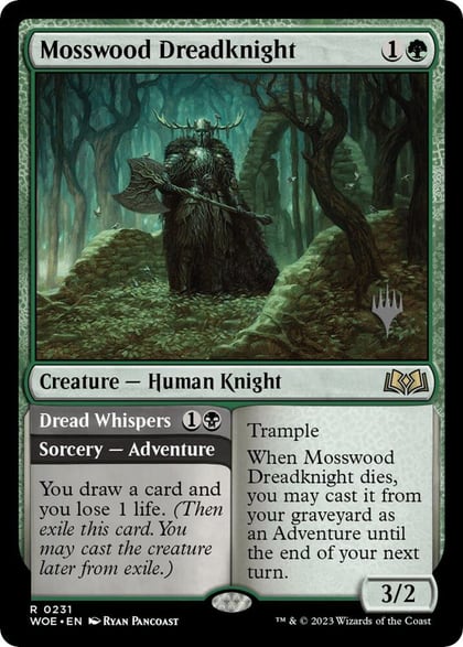 Mosswood Dreadknight, Promo Pack: Wilds of Eldraine 231