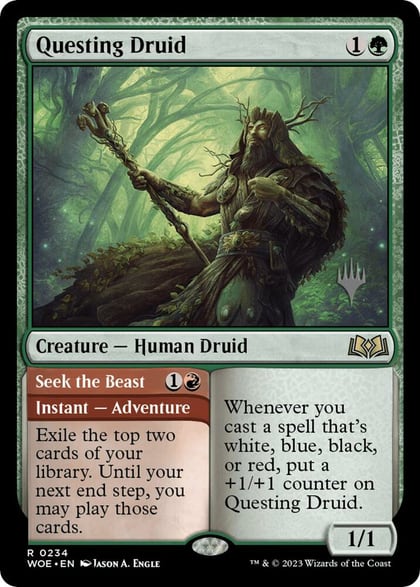 Questing Druid, Promo Pack: Wilds of Eldraine 234