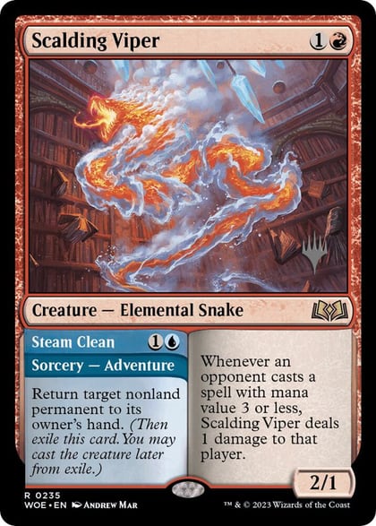Scalding Viper, Promo Pack: Wilds of Eldraine 235