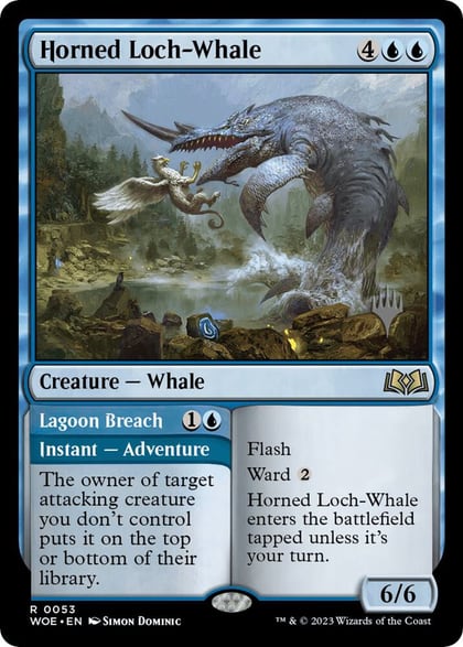 Horned Loch-Whale, Promo Pack: Wilds of Eldraine 53