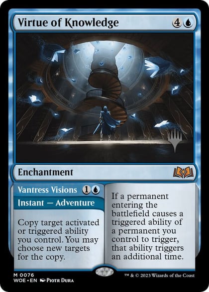 Virtue of Knowledge, Promo Pack: Wilds of Eldraine 76