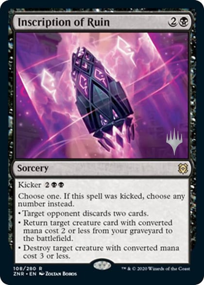 Inscription of Ruin, Promo Pack: Zendikar Rising 108