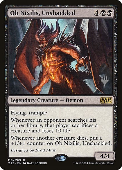 Ob Nixilis, Unshackled, Promo Pack: Zendikar Rising 110