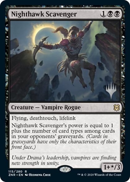 Nighthawk Scavenger, Promo Pack: Zendikar Rising 115