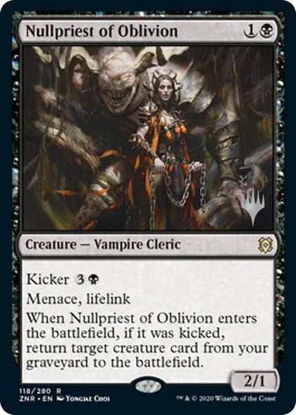 Nullpriest of Oblivion, Promo Pack: Zendikar Rising 118
