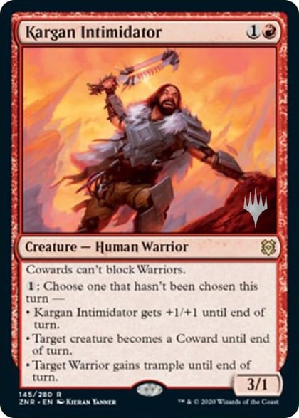 Kargan Intimidator, Promo Pack: Zendikar Rising 145