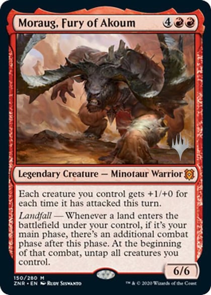 Moraug, Fury of Akoum, Promo Pack: Zendikar Rising 150