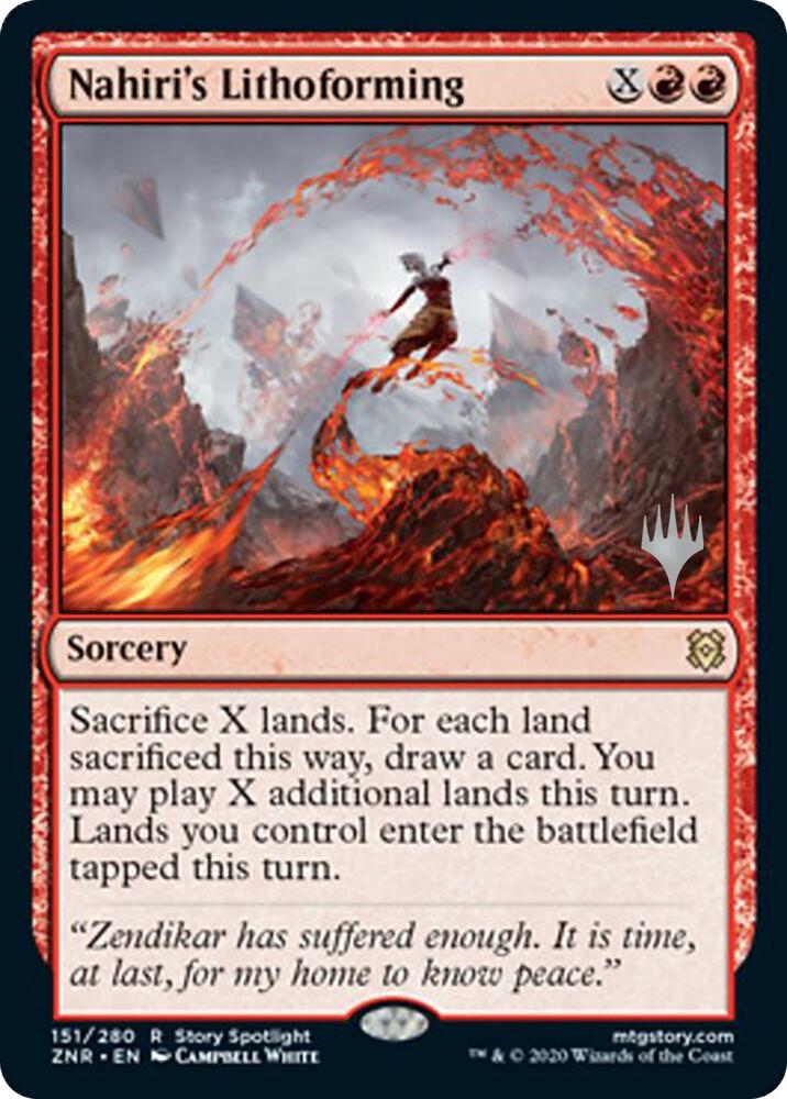Nahiri's Lithoforming, Promo Pack: Zendikar Rising 151