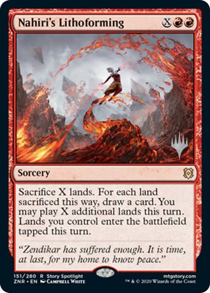 Nahiri's Lithoforming, Promo Pack: Zendikar Rising 151