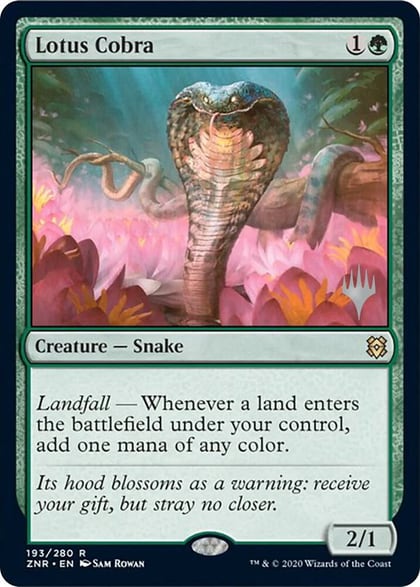 Lotus Cobra, Promo Pack: Zendikar Rising 193