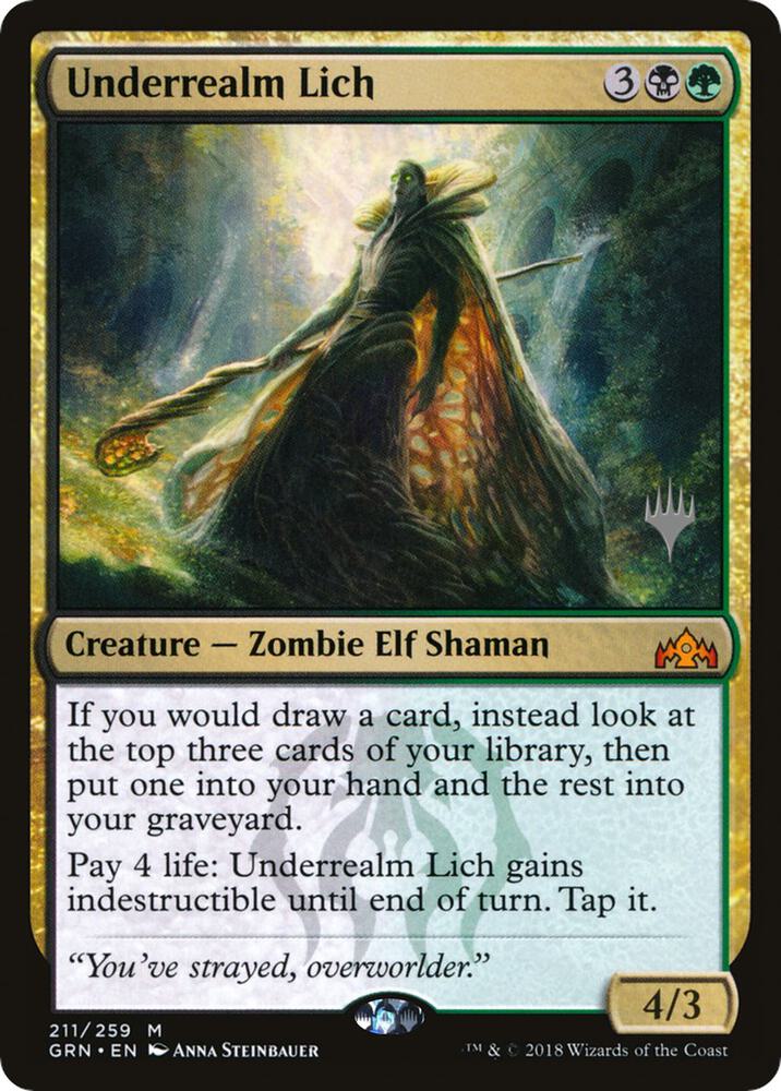 Underrealm Lich, Promo Pack: Zendikar Rising 211