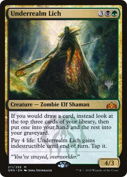 Underrealm Lich, Promo Pack: Zendikar Rising 211